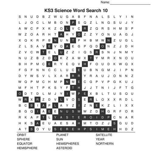 KS3 Science Bumper Fun Wordsearch Megapack. 10 Sets of 10 Included (with answers) 
