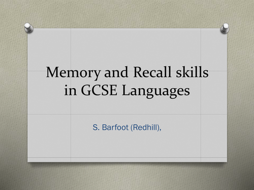 Memorisation techniques for CA