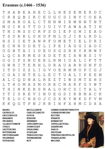 Erasmus Word Search