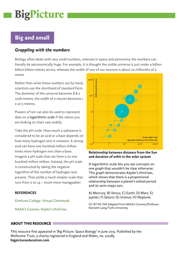 The problem of scale information sheet