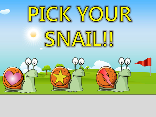 Snail Racing - PowerPoint game