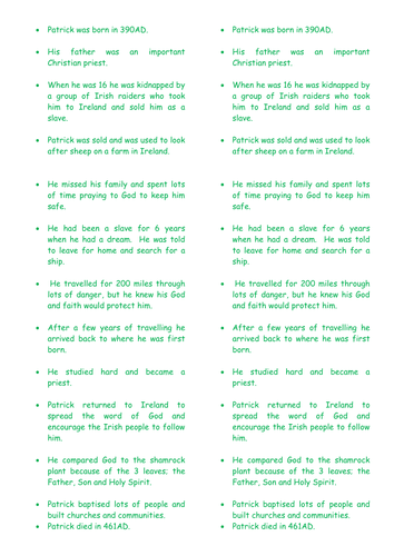 Patron Saints - St Patrick's Story