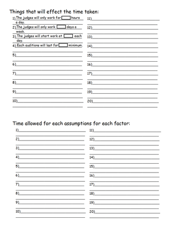 problem solving task