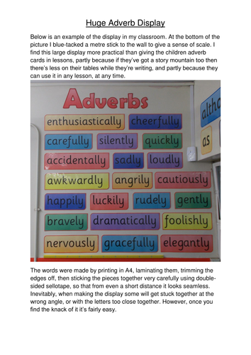 Huge Adverb Display