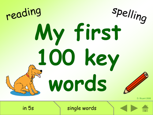 Letters & Sounds: First 100 & Next 200 High-frequency words: ppts
