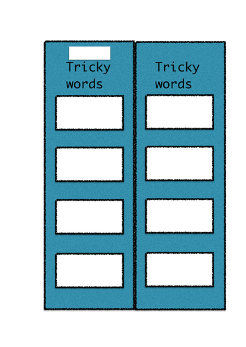 Tricky words bookmark (phonics)