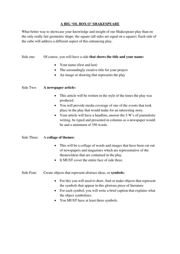 Big Ol' Box of Shakespeare