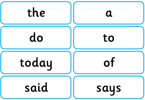 Y1 Common Exception Word Flash Cards Or Display Teaching Resources