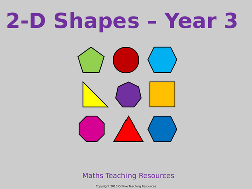 Geometry - Properties of Shapes Year 3 Teaching Pack - 4 PowerPoint presentations and worksheets