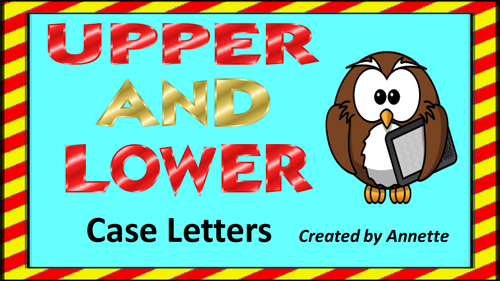 Upper and Lower case letters.