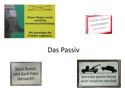 The Passive Voice in German