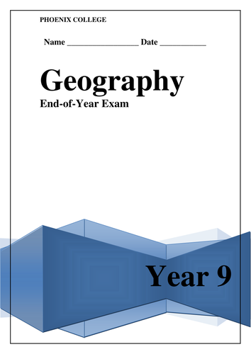 Fun End of Year Geography Assessments