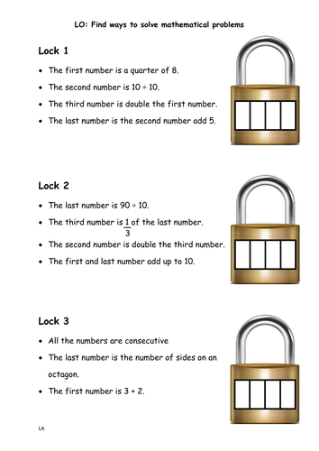 Code Breaker Problem Solving | Teaching Resources