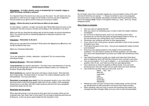 guidelines-for-story-writing-teaching-resources