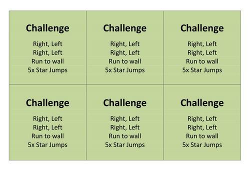 Boxersize Task Cards