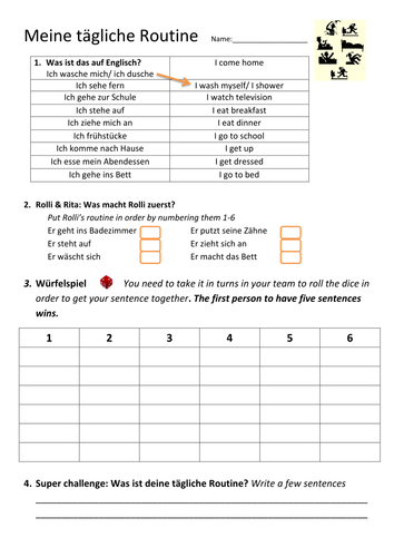 Daily Routine And Times Suits Low Ability Teaching Resources