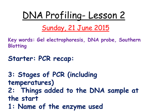 DNA profiling