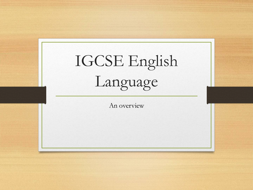 Igcse english essay writing help