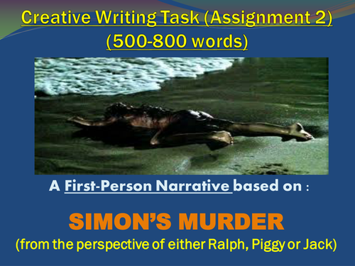 'Lord of the Flies'  - Creative Writing (Simon's Murder)