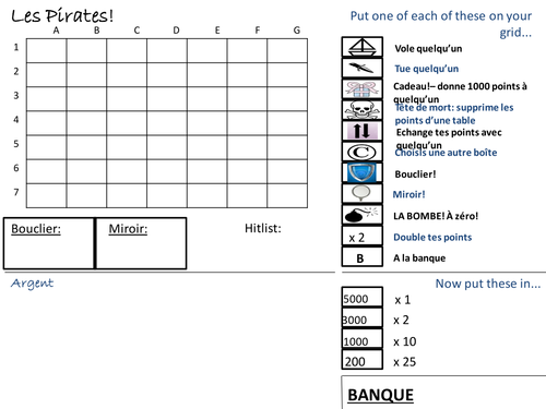 The Pirate Game in French