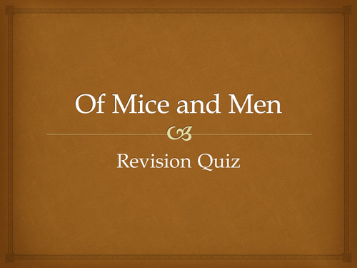 of mice and men quiz answers
