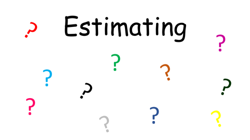 Estimation EYFS/ year 1  whiteboard activity