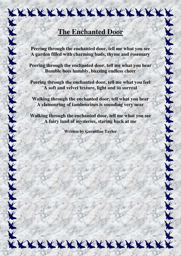 The Enchanted Door Poem