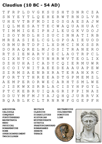 Claudius Word Search