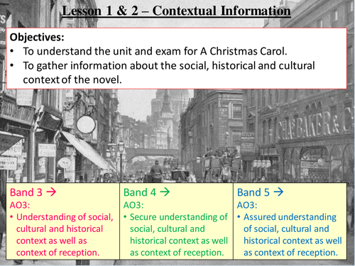 A Christmas Carol - Literature 2B Eduqas GCSE. Full scheme of learning.
