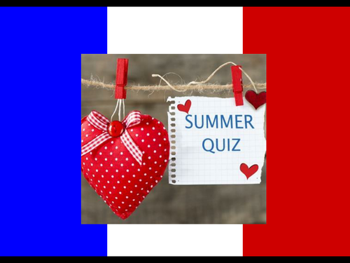 End of Year 7 French Quiz