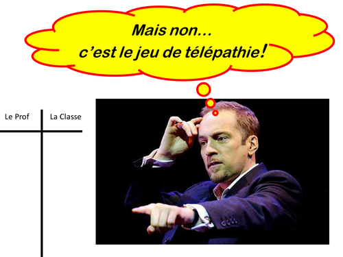 Telepathy game / Jeu de télépathie. Zero preparation, high impact MFL activity