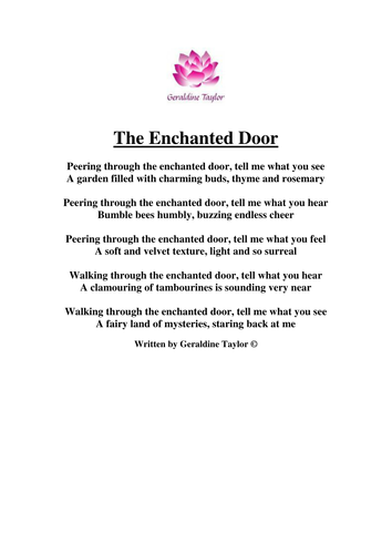 The Enchanted Door Poem