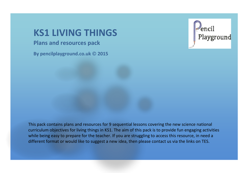 KS1 Living Things Pack
