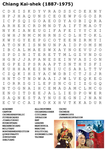 Chiang Kai-shek Word Search