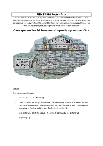 Fish Farm poster task
