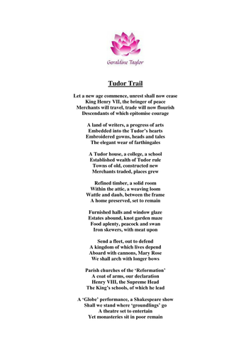 Tudor Trail Poem