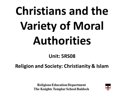 Christians and Moral Authority