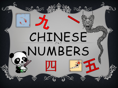Numbers – Chinese characters – KS2-KS3