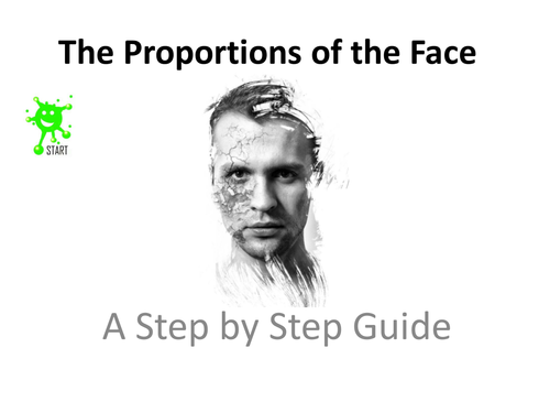 Art resource. The proportions of the face - A step by step guide