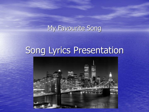 Song Lyrics Presentation Model