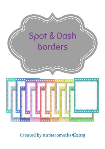 Spot & Dash borders for prettying up resources