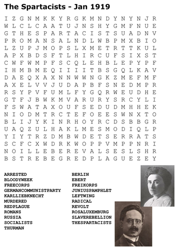 The Spartacists Word Search