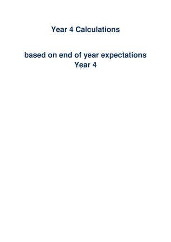 2016 SATs Calculation Paper Assessment ideas