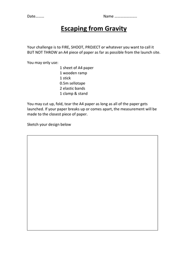 Projectiles  to get places