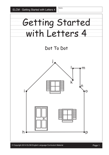 Alphabet dot-to-dot (29 pages)