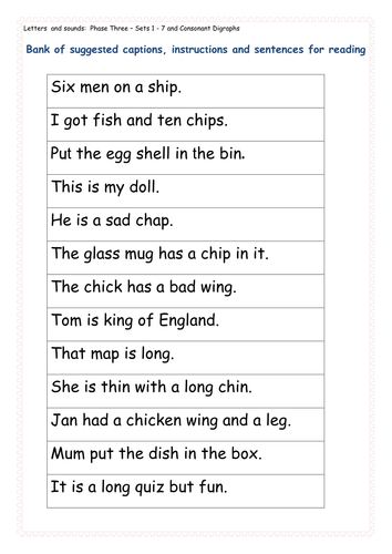 Phase 3: Phonics, Consonant Digraphs/Vowel digraphs/trigraphs Presentations, Worksheets/Activities