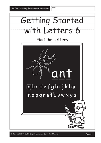 Find the letters (29 pages)
