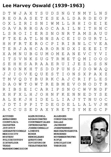 Lee Harvey Oswald Word Search