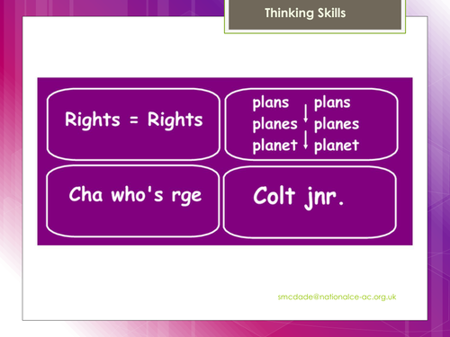 Numeracy activities for form or tutor time.
