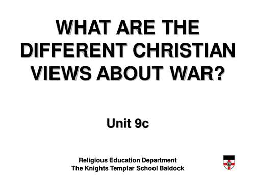 Just War, Holy War and Conscientious Objection